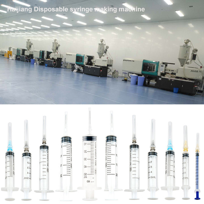 pleine chaîne de production pour la seringue faisant la taille de seringue de machine à partir de 1ml, 2ml, 3ml, 5ml, 10ml, 20ml, 50ml