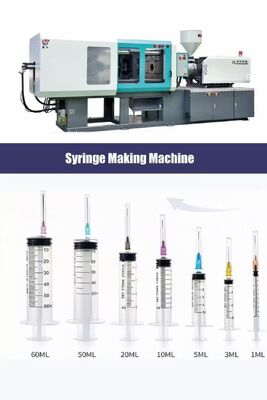 Machine à fabriquer des seringues en plastique à vis, avec 5 points d'éjection, tension 220V380V, conçue pour la production de seringues